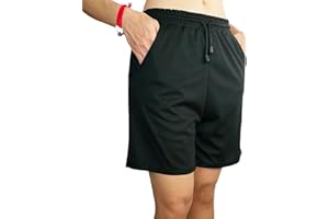 C K CRISKAT Pantalones Cortos Mujer Verano Deportivo Cintura Alta Elástica Cordón Shorts Holgados de Pierna Ancha Verano