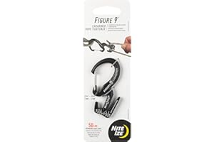 Nite Ize Carabiner Figure 9: Mousqueton, gris-noir