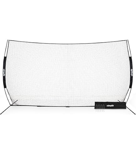 EXIT Toys Filet de Protection Sportif Backstop - 3 Grands Filets - Retient Les Balles sur Le Terrain de Jeu - Multifonctionnel - pour Le Volleyball, Badminton, Tennis et Plus - 300x900cm