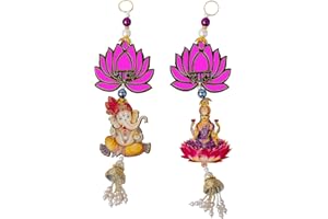 ‎ADITRI CREATION Set mit 1 Laxmi Ganesha, zum Aufhängen, Rosa