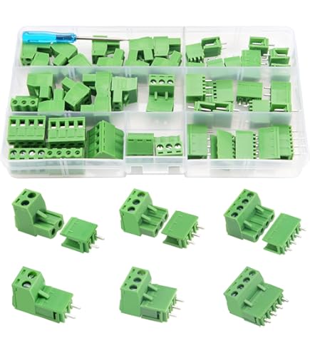 Morsetti A Vite Per PCB - 60 Pezzi, 5mm, 2 E 3 Pin, Per Progetti Arduino E Fai Da Te - Foto 9