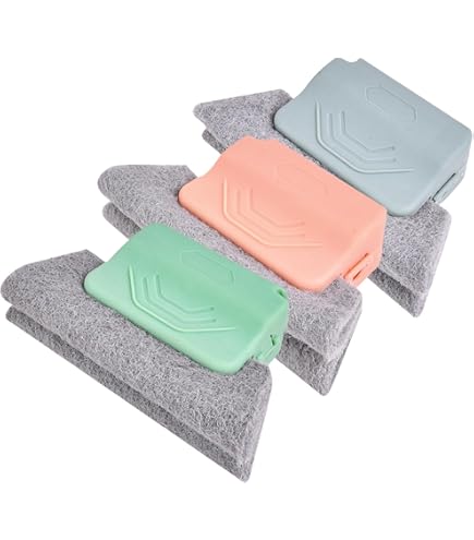 Lot De 3 Brosses De Nettoyage Pour Fentes De Fenêtre (mètre, Gris