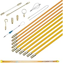 POHOVE 10 stks Glasvezel Draad Kabel, Glasvezel Vis Tape Kabel Staven Vis Stick Draad Running Elektrische Aansluitbare Kabeltrekker Pull Push met 5 Connector, Blauw, 0,1x13 inch POHOVE 10 stks Glasvezel Draad Kabel, Glasvezel Vis Tape Kabel Staven Vis Stick Draad Running Elektrische Aansluitbare Kabeltrekker Pull Push met 5 Connector, Blauw, 0,1x13 inch