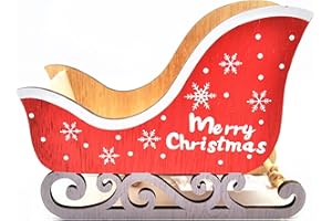 Z1 BETTER WITH FRIENDS mk2 Trineo de papá Noel Carro de Renos Soporte Feliz Dulces pequeños Regalos decoración de la Natividad 18cm 14cm 8cm. Madera Hecha a Mano