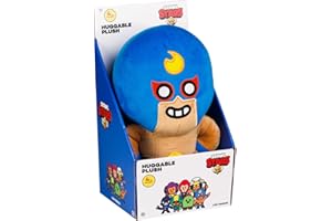 Brawl Stars EL Primo The Mexican Wrestler Pluszowa przytulanka | 30 cm wysokości, pluszowa lalka | P.M.I. Oficjalnie licencjonowane zabawki | Supercell | Prezent dla graczy | Do kolekcjonowania