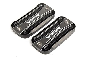 DOGBOO Bremsflüssigkeitsbehälter Vorne Alu Deckel Abdeckung des Motorrad-Vorderradbremsflüssigkeitsbehälters Für HON-DA VFR 800 X/F 750 VFR800 VFR 800X 800F VFR1200x Crosstourer (Color : A, Size : Gris)