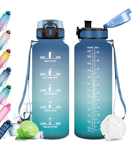 Waterfles van 2,2 liter, met handvat, 100% lekvrij, BPA-vrij, herbruikbaar, duurzaam, grote sportkruik voor camping, sport, training, wandelen, buiten, 2,2 liter (roze