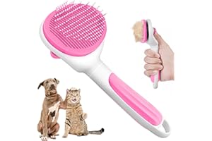 RHITCHY Spazzola per cani, spazzola per gatti, pettine per sbucciatore per cani professionale e spazzola per cani, pelo lungo, spazzole per toelettatura anti sotto i peli per animali, elimina efficacemente il
