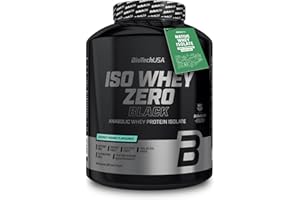 ‎BIOTECHUSA BioTechUSA Iso Whey Zero Black | z kreatyną, cynkiem, witaminą B3 i aminokwasami | 90% białka | bez cukru, bez laktozy, bez glutenu, 1816 g, Kokos-Mango