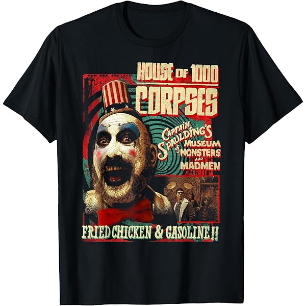 Mister Tee Herren Oversize T-Shirt – Rob Zombie Design, Schwarz, Größe XL, Lässiger Streetwear-Style