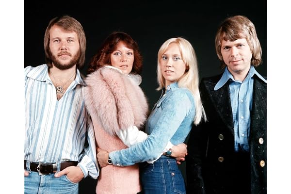 worldphotographs ABBA Group Agnetha Faltskog, Björn Ulvaeus, Benny Andersson, Anni-Frid Lyngstad 10x8 foto