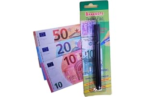 Natur'hall Penna rilevatore banconota - Penne per il controllo e la verifica - Rilevamento falso istantaneo - Marcatore di controllo della valuta