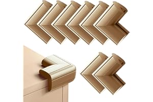 (8 Pack) Corner Protectors for Kids, Dekukar Upgraded Foam Soft Corner Guards Bumpers Baby Safety Furniture Table Sharp Corner Protection, Pre-Taped for Direct Use