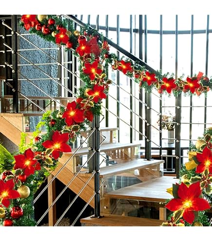 Guirnalda Navideña Con Luces LED De 5 Metros - Decoración Para Puertas, Chimeneas, árboles Y Ventanas, Ideal Para Navidad