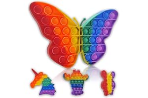 Set 4 Giochi Antistress Da Schiacciare, Ultra Morbidi In TPR, Nero-blu-rosa-viola, 3.8 Cm, Per Stress E Concentrazione