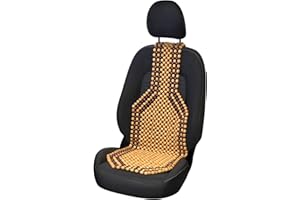 Carpoint 'Classic' 0323212 Car Seat Pad with Wooden Beads 139 x 45 cm