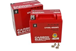 Carbon Electric YTX5L-BS GEL Batterie Rollerbatterie 12V 5Ah Vorgeladen Versiegelt Wartungsfrei vergleichbar YTX5L-BS YB4L-B YTX4-BS