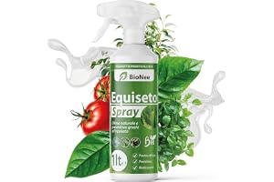 Horseto Spray 1 l | Färdigmonterad | Naturligt förebyggande skydd | Försvar mot mögel och mjöldagg | För grönsaksträdgårdar, fruktträdgårdar och ekologiska grödor