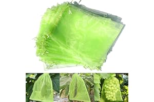 MAILEKT Traubenschutzbeutel 40X30cm, 50 Stücke Weintrauben Schutzbeutel, Obst Schutzbeutel, Trauben Schutzbeutel zum Schutz von Weintrauben vor Kirschessigfliegen, Wespen and Vögeln