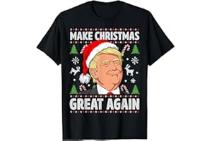 MOST WONDERFUL CHRISTMAS ADULT CO Make Christmas Great Again Funny Trump Ugly Christmas Men T-Shirt