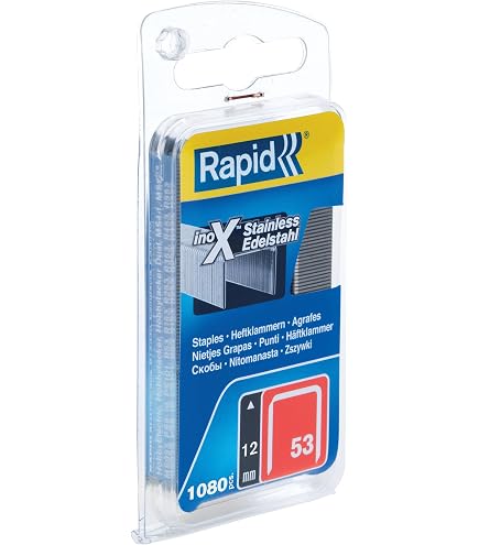 Agrafes Rapid Points Bleus N°10 - 4 Mm, Galvanisées, Boîte De 1000 Pour Agrafeuses De Poche
