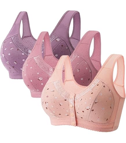Lot De 3 Soutiens-Gorge Confort Femme - Taille Grande - Glace Fresh - Style Épuré Et Élégant