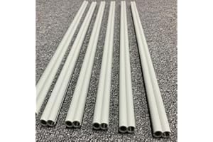 Etomvoop Figura de Ocho canalizaciones para toldo, Canal, Apto para Autocaravana, Caravana T4 T5 T6 Campervan Outdoor Leisure – 6 Tiras de 50 cm