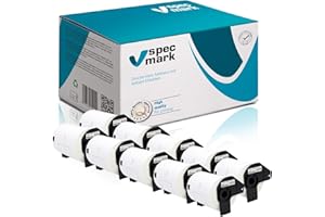 specmark 10 rolek etykiet pojedynczych kompatybilnych z Brother DK-11241, 102 mm x 152 mm, 200 sztuk etykiet do drukarek etykiet QL QL-1050 QL-1060N QL-1100