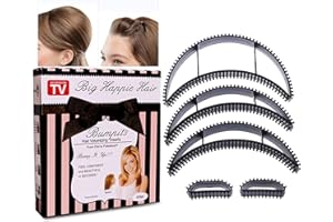 YCFISH 5Pcs Black styling coiler set Bump it Volume Hair hair accessory Hair bumps for volume insert Fluffy hairdressing tools for women and girls