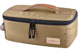 TRIWONDER Camping Utensils Storage Bag Camping Gadgets Cutlery Tableware Pouch Cooking Utensil Organizer Portable Toiletry Wash Bag for Travel Picnic Barbecue (Khaki)