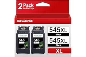 ‎ECHALLENGE ECHALLENGE PG 545 XL Schwarz Ersatz für Canon Druckerpatronen 545 Multipack Black für MX495 Patronen für Pixma TS3350 MG2550s TS3150 TR4550 MG3050 TR4551 MG2950 MX490 MG2555s (2 Schwarz)
