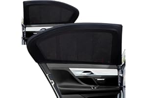 COWANIEE 2 Pack Car Window Shades for Baby, 50x100cm Elastic Reathable Mesh Car Window Shade