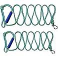 PWC Dock Line Rope 2PCS Mooring Anchor Boat Dock Line AMarine Rope Tow Ropes with Clip and Loop for Jet Ski Watercraft Boat Kayaking(2.1M-10mm-2pcs)
