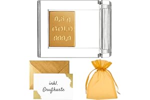 GOLDSTÜCKE24 Gold als Geschenk - Goldbarren 0,5g in hochwertiger Kapsel - Echtheitsgarantie - Feingold 999.9