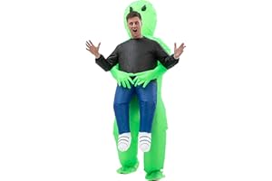 Geerypsy Alien entführung Kostüm Aufblasbares Kostüm Erwachsene für Halloween Weihnachten Cosplay Party