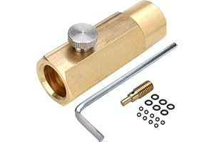 KAMANAN Adaptador de Recarga de CO2, Adaptador de Recarga de CO2 para Botellas de Soda CO2, Accesorio para Fabricante de Soda W21.8-14 a Tr21.4, Adaptador de CO2 Sodastream Hecho de Latón