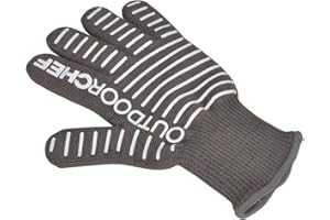 OUTDOORCHEF Grillzubehör, Grillhandschuh Silikonbeschichtet