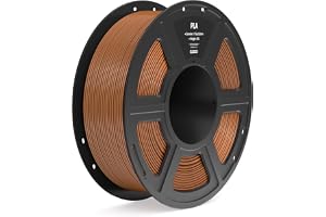 ELEGOO 1,75 mm brunt PLA-filament 1 kg, 3D PLA filament, måttnoggrannhet ±0,02 mm, 1 kg spole (2,2 lbs) kompatibel med de fle