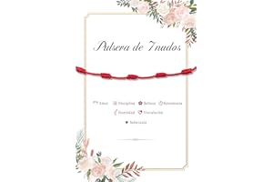 Twidels Pulsera Roja 7 Nudos Mal de Ojo Amuletos de la Suerte Y Proteccion Pulsera Hilo Rojo Pulsera Roja 7 Nudos Amuletos Regalo Romantico Para Parejas Kabbalah Regalos Para San Valentin