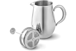 VeoHome - Cafetière à Piston 1 Litre - Incassable et Garde Le café Chaud Longtemps grâce à sa Double Coque INOX…