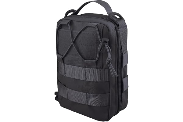 Azarxis Trousse de Secours Militaire Kit de Survie Poche Molle Sacoche Tactique Pochette EMT pour Randonnée Voyage Camping