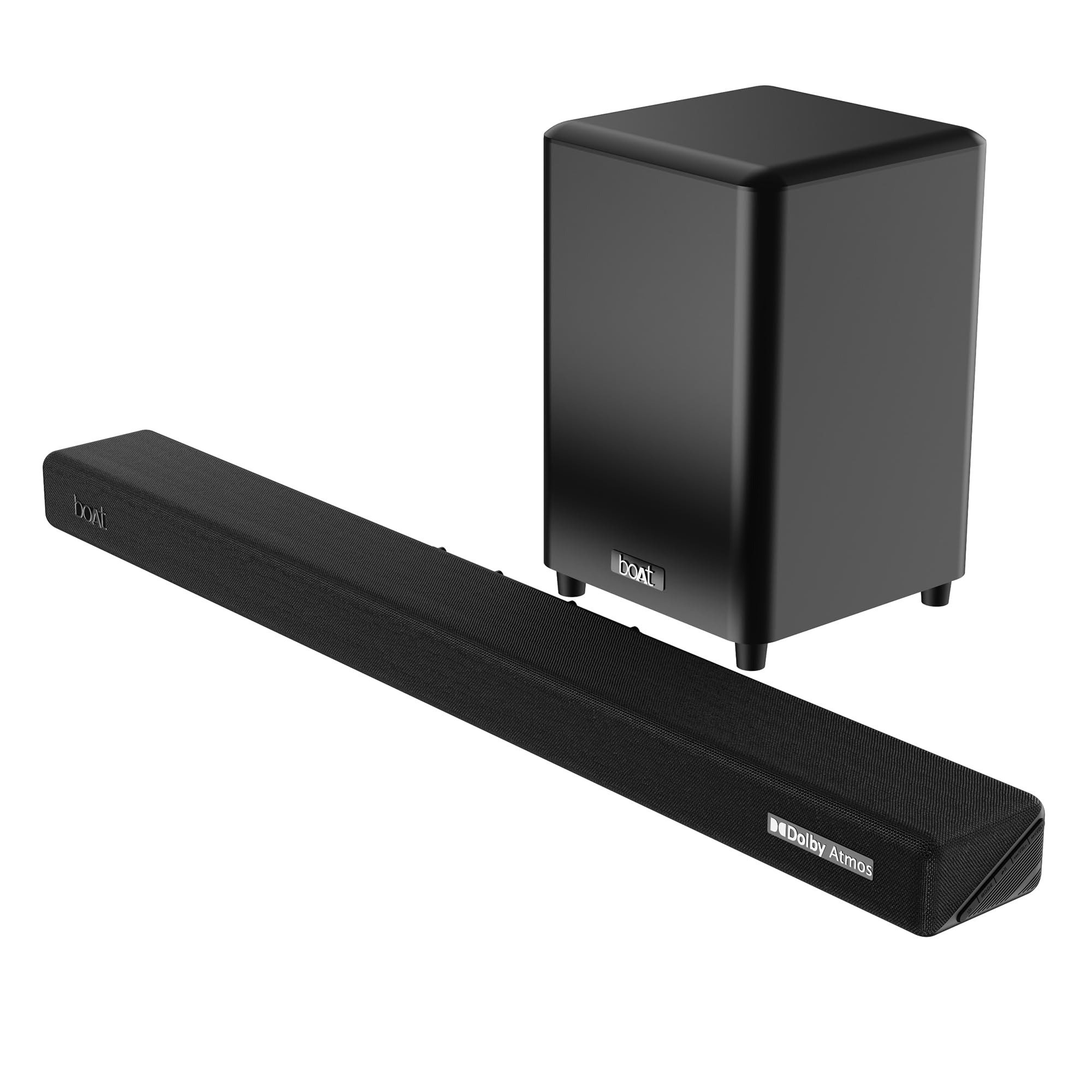 boAt Aavante Bar 4100DA, Dolby Atmos 3D Cinematic Sound,300W Signature Sound,3.1.2 CH,Multi-Connectivity & EQ Modes, Remote Control, Bluetooth Sound Bar, Home Theatre Soundbar Speaker (Premium Black)