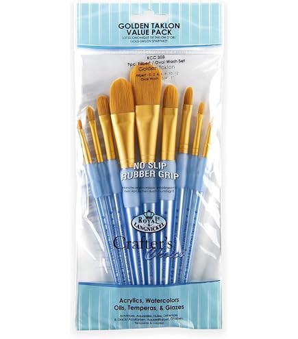 Pracht Royal & Langnickel Set 6 Pinceaux Ronds Enfants - Poils Synthétiques Soft-Touch