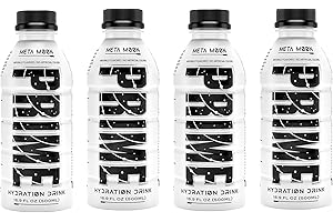 SOFTY Confezione da 4 bevande energetiche Prime Hydration di Logan Paul & KSI 500ML (meta moon)