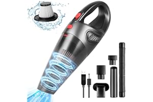URAQT Handheld Vacuums Cordless, 8500PA Portable Handheld Hoover, 120W USB Rechargeable Car Vacuum Cleaner for Home Pet Office Car, Powerful Suction, 3H Fast Charging, Working 35Min