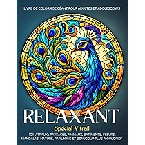 In Textu - Vitraux - Animaux - Livre De Coloriage Pour Adultes Et