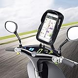 WACCET Motorrad Handyhalterung Wasserdicht Motorrad Halterung 360°drehbar mit Touch-Screen Oberrohrtasche Handytasche Fahrrad