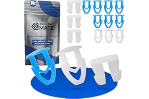 YOUR DAY MATE Bottoni Fissaggio Set per Portatarga, 16 pezzi, 8 x blu, 4 x bianco ciascuno, clip per targa, number plate moto, portatarga auto, rivetti screws car, clip di fissaggio per plate