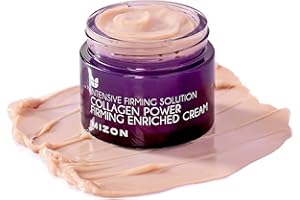 ‎MIZON [Mizon] Krem Wzbogacony Kolagenem Morskim (50ml) Koreańska pielęgnacja skóry, 54% bogaty kolagen morski, intensywna pielęgnacja przeciwstarzeniowa (Collagen Power Firming Enriched Cream)