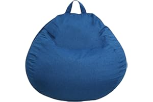 Bananair - Pouf Poire Confortable Rembourré en Mousse, Idéal pour Salon, Chambre ou Coin Cosy - Housse Lavable en Machine, Pouf Facile à Transporter, Parfait pour Ado (105x85 cm, Bleu)